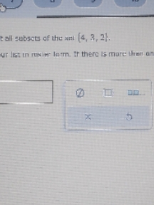 what are the subsets of the set 4,3,2 t all