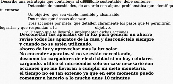 Describe una estrategia que contribuya al