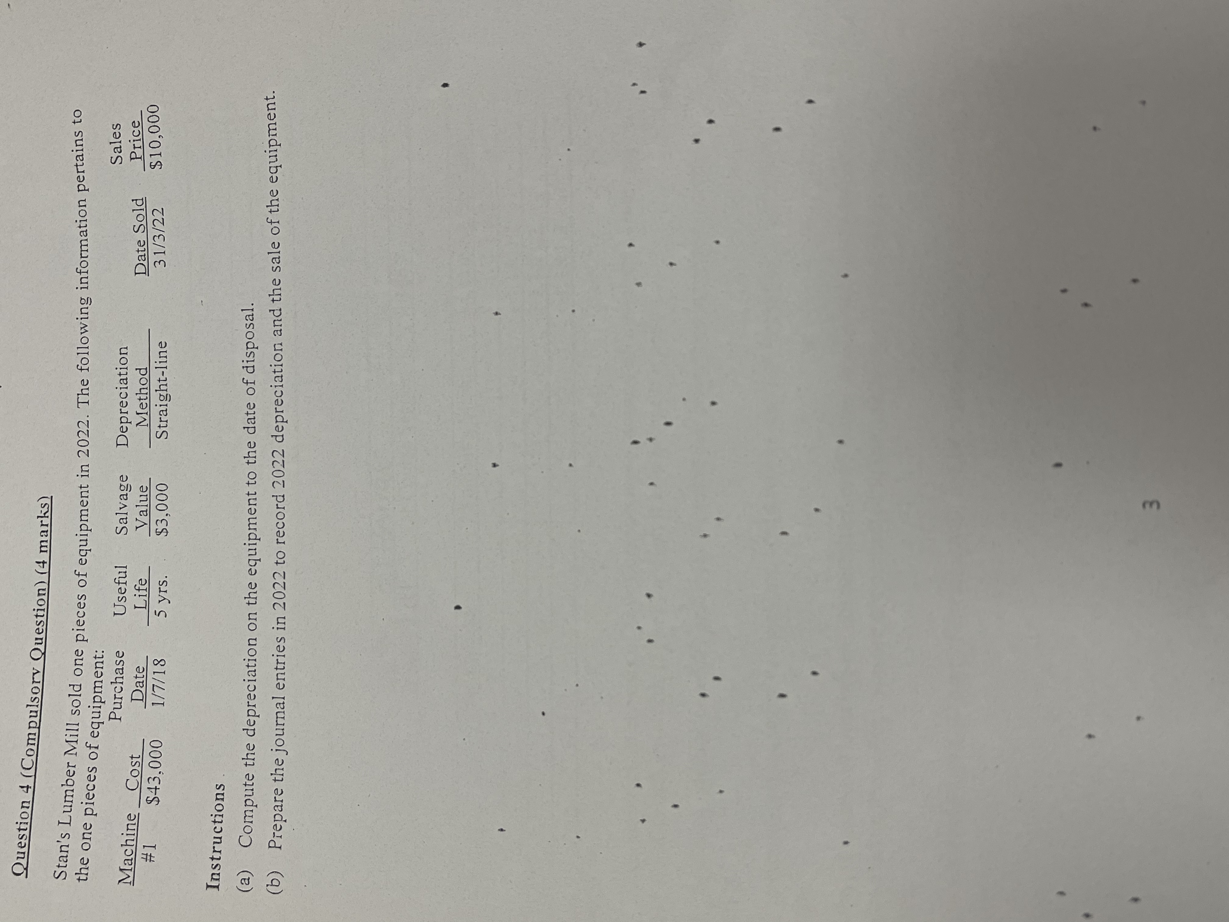 Question 4 (Compulsory Question) (4 marks)