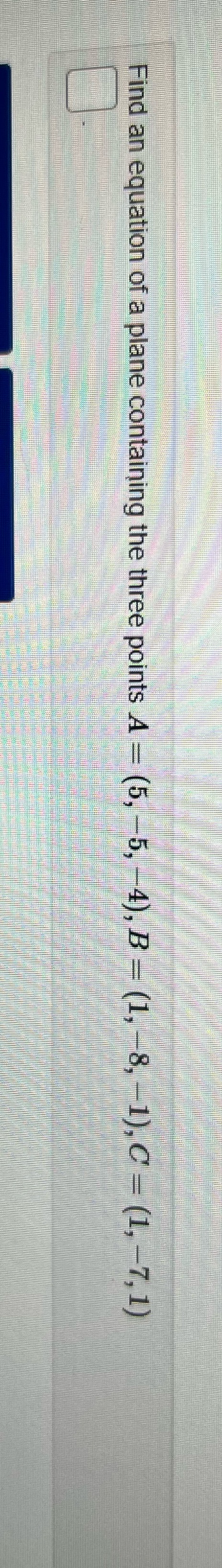 How would I solve this? Find an equation of a