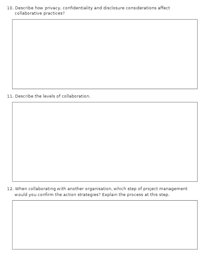 10. Describe how privacy, confidentiality and