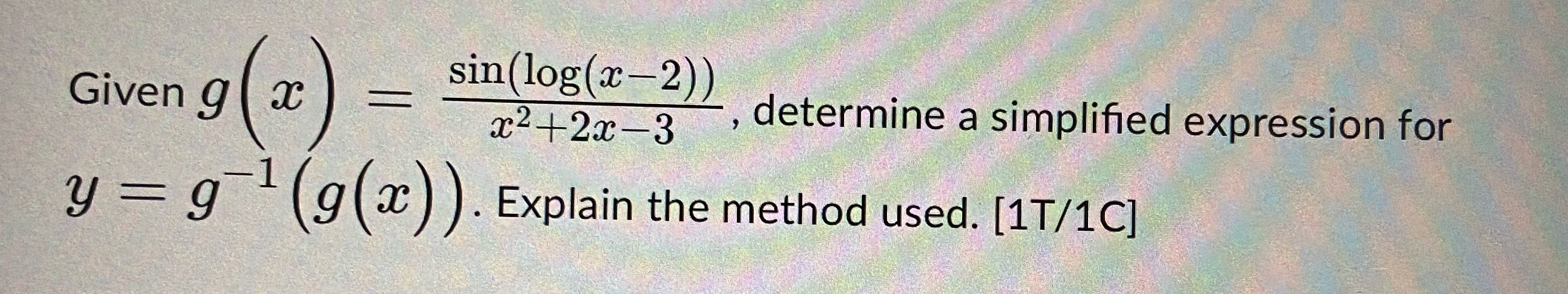 URGENT PLEASE SHOW ALL WORK Given g( x