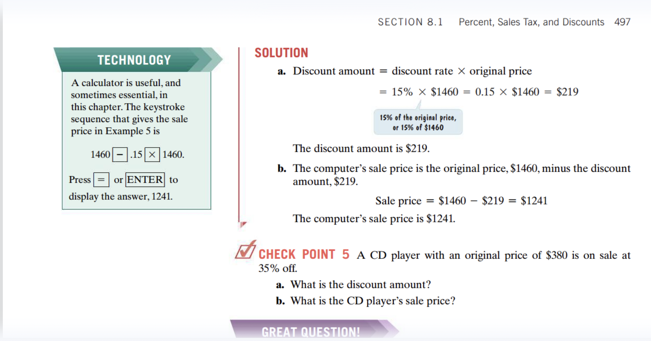 As you are going through the sections in Chapter