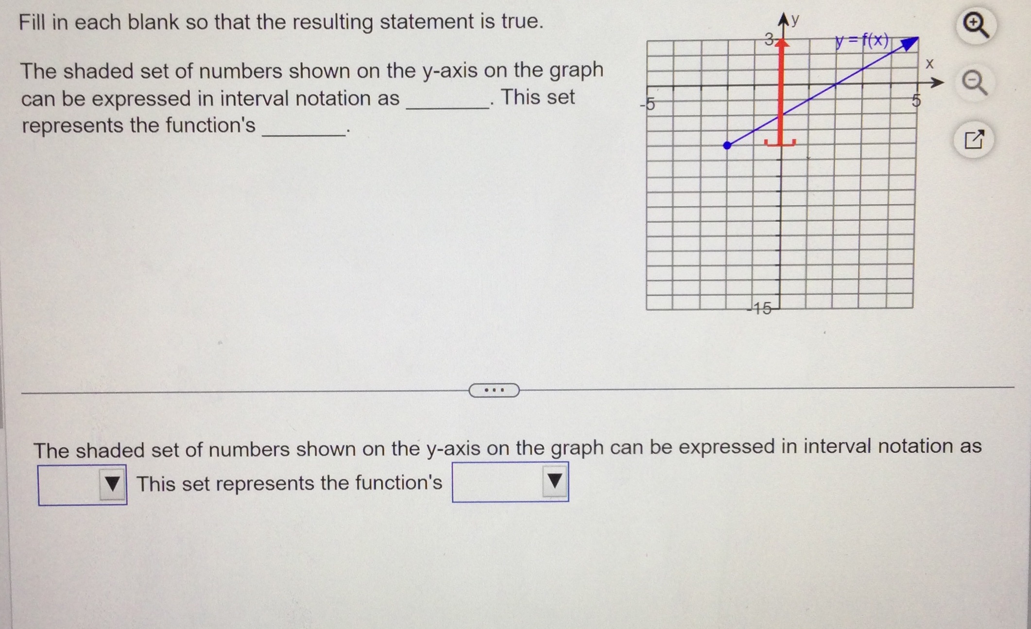 Fill in each blank so that the resulting