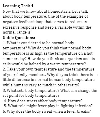 Learning Task 4. Now that we know about