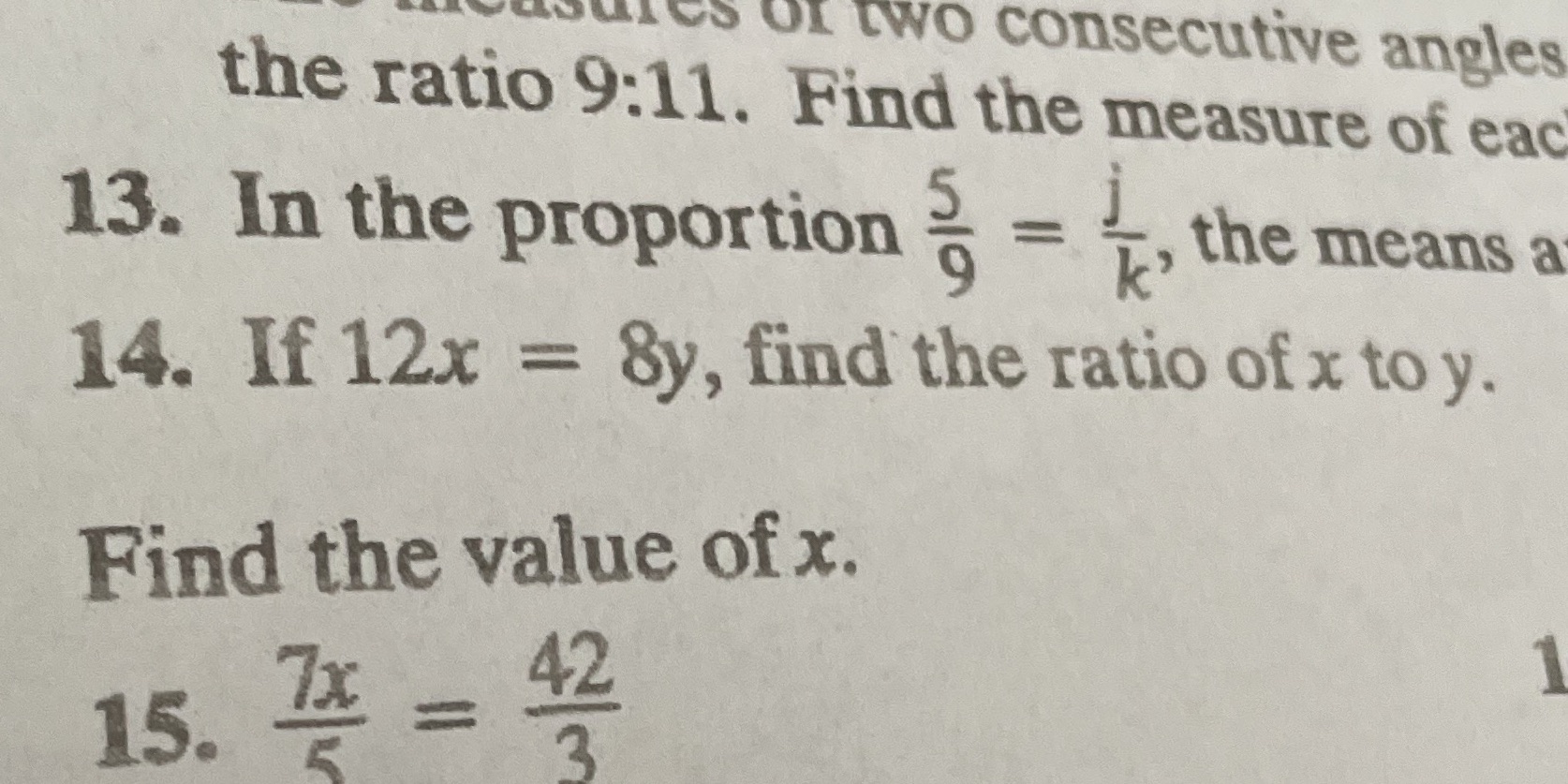 I need help on #14 of two consecutive angles the