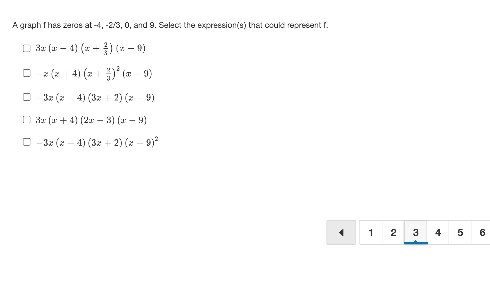 Find a polynomial of degree 3, leading