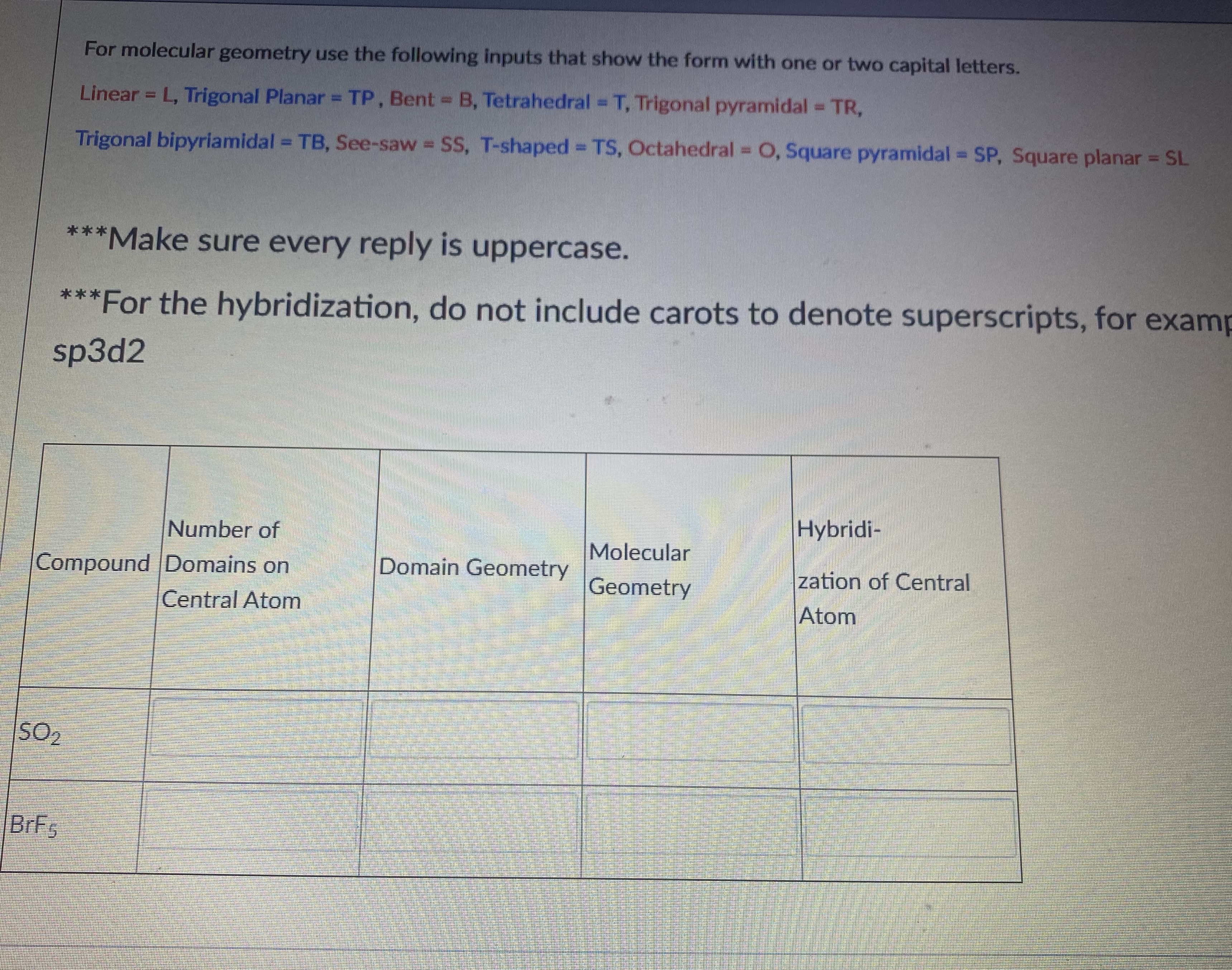 Chem reviews For molecular geometry use the