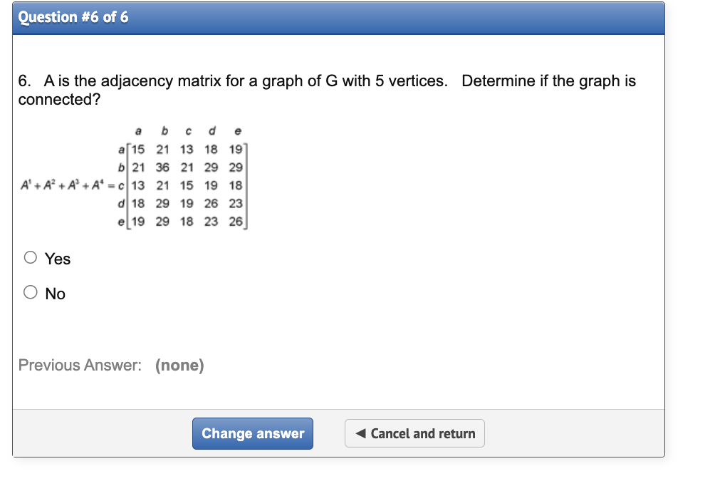 Section 5.4 quiz - Matrix Representations of