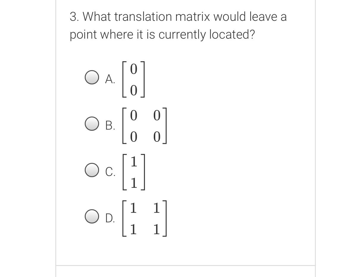 Answer the following question 3. What translation