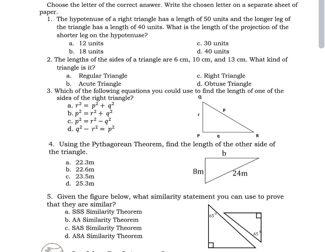 Please help me with this question Choose the