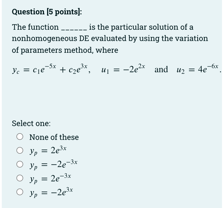 Multiple choice question need to be answered as
