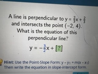 A line is perpendicular to y = x + WIN and