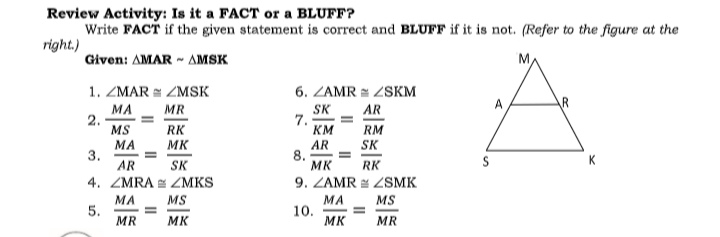 Encircle the letter that corresponds to your