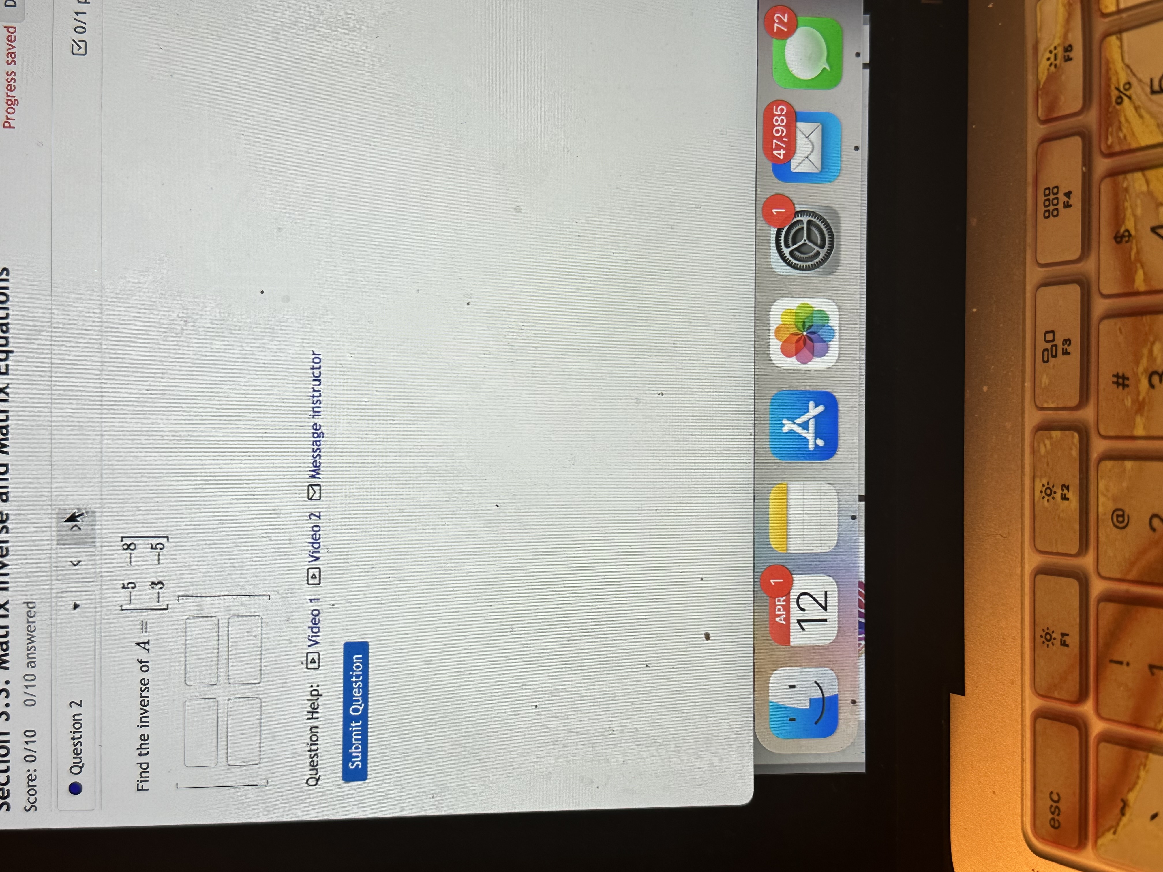 Progress saved D Score: 0/10 0/10 answered