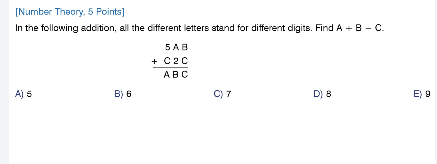 7. [Number Theory, 5 Points] In the following