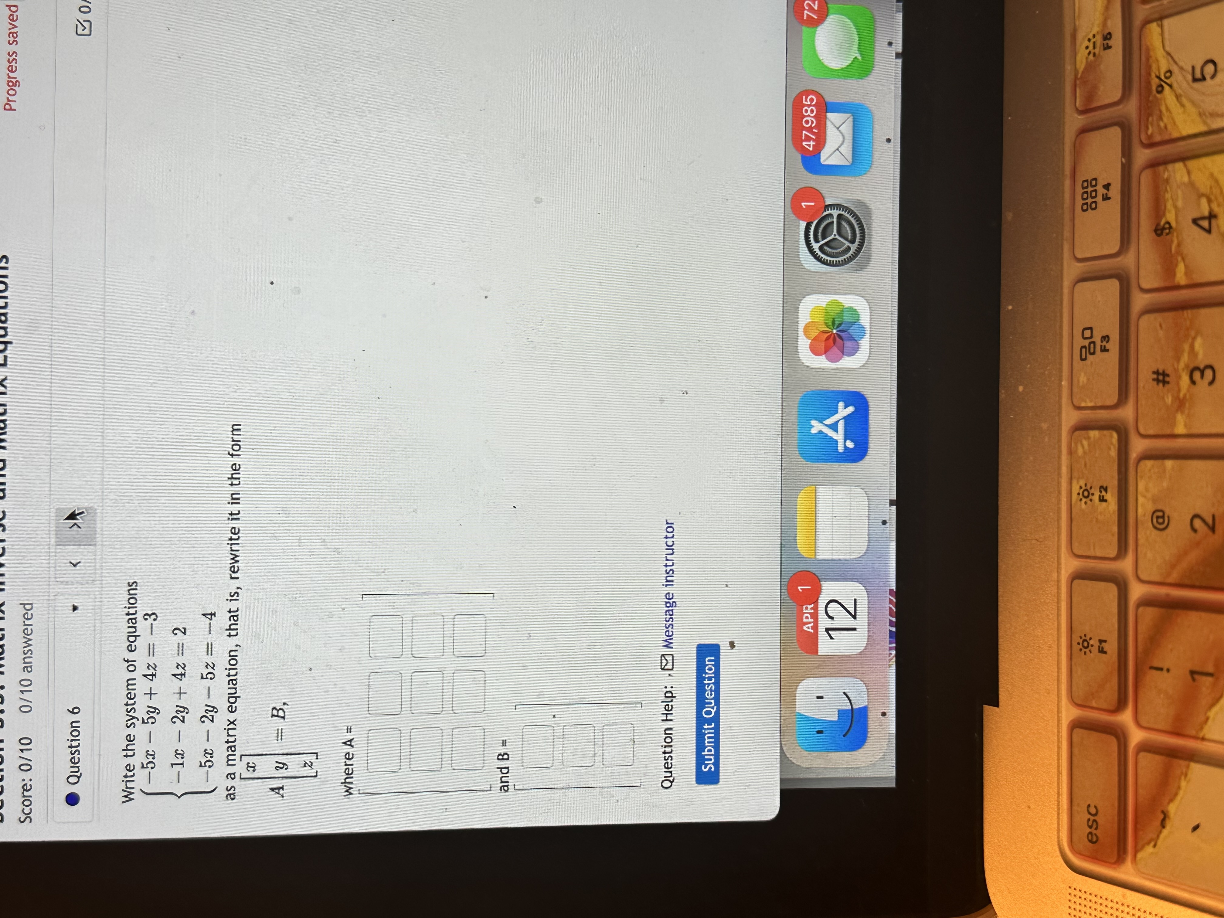 Progress saved D Score: 0/10 0/10 answered