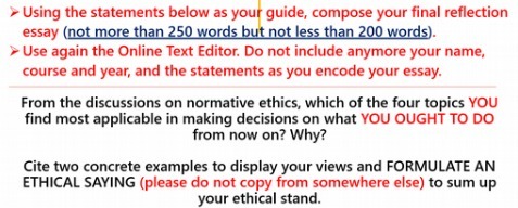 > Using the statements below as your guide,