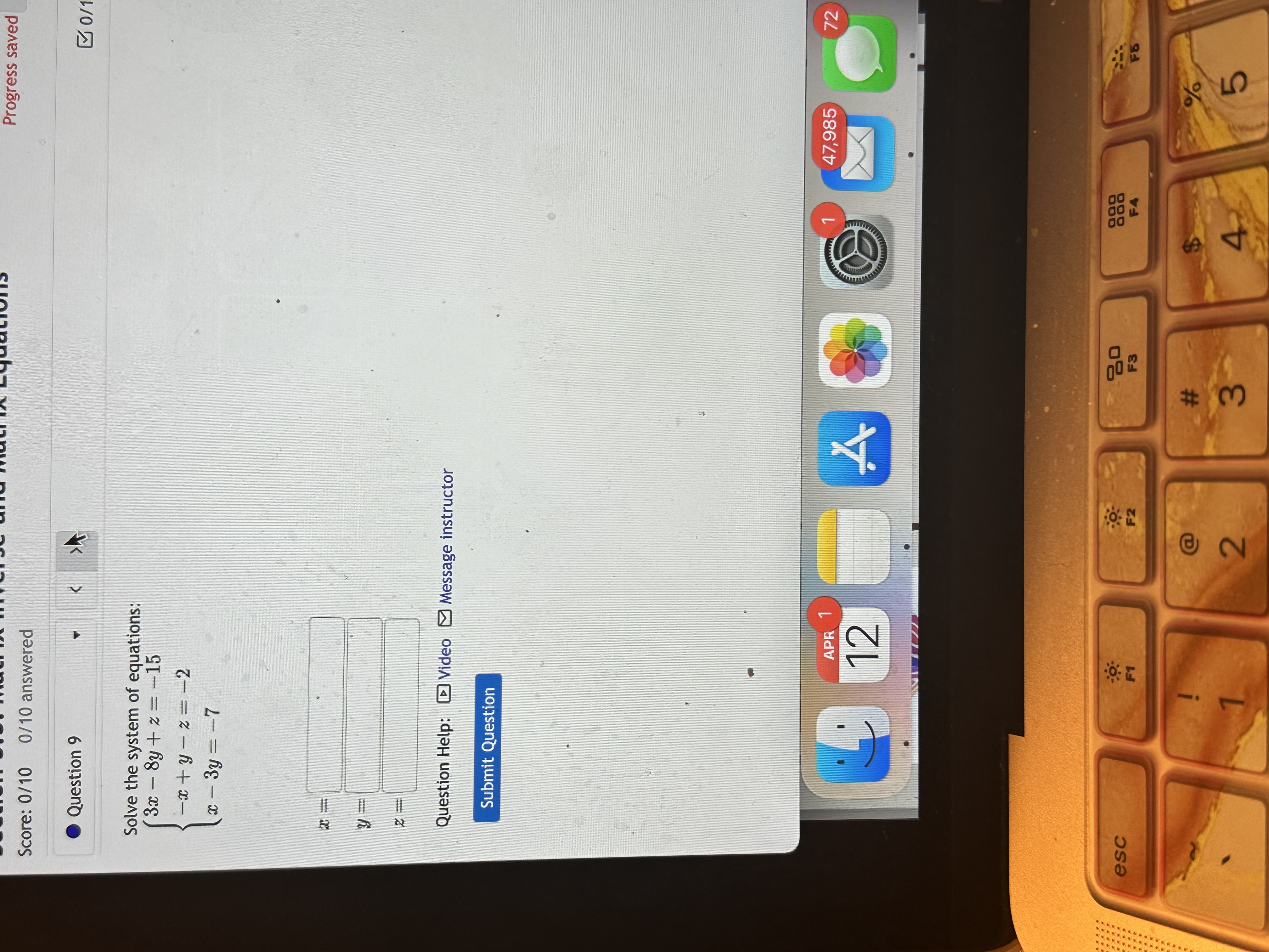 Progress saved D Score: 0/10 0/10 answered
