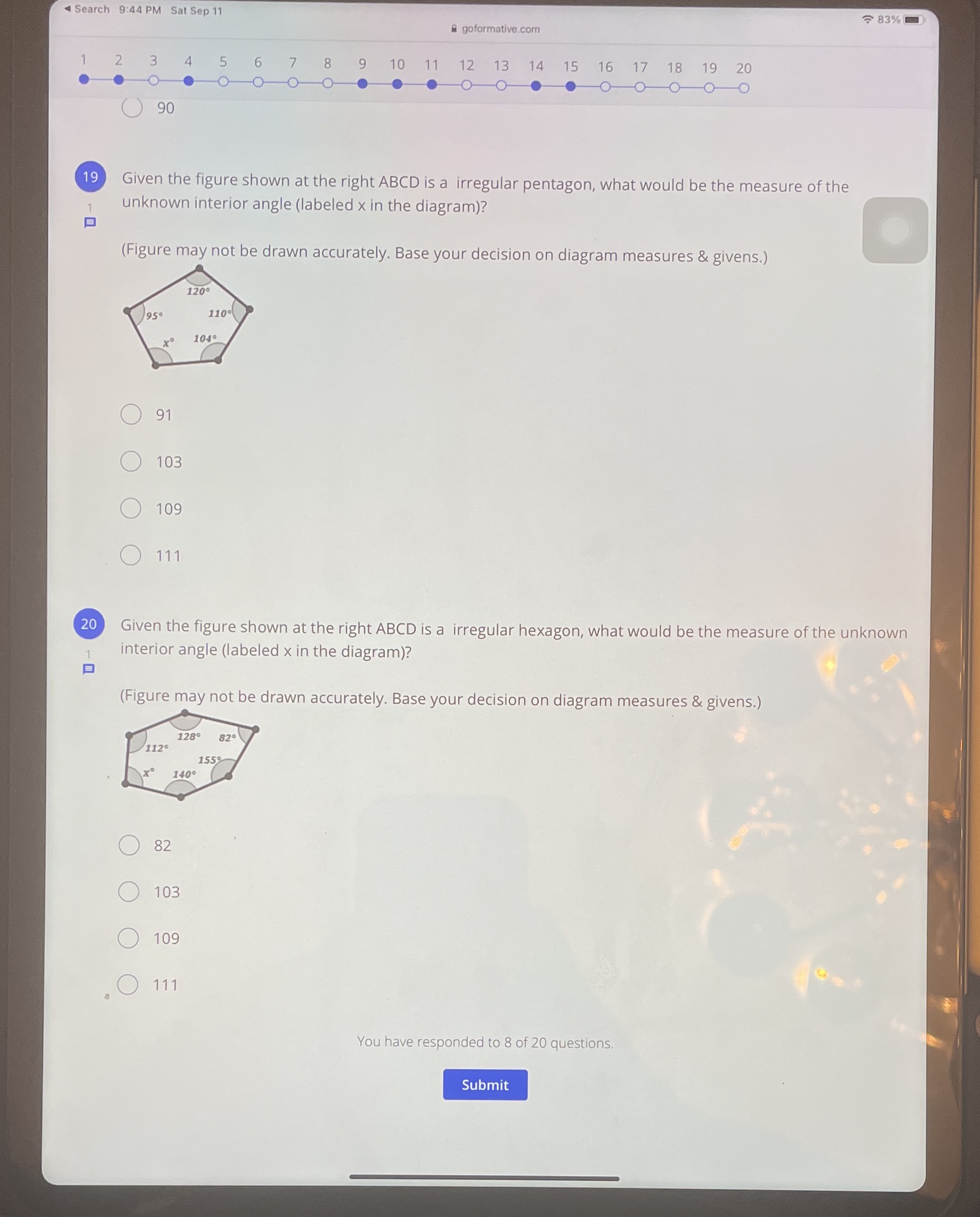 4 Search 9:44 PM Em Sep 11 a? 83% -1 8