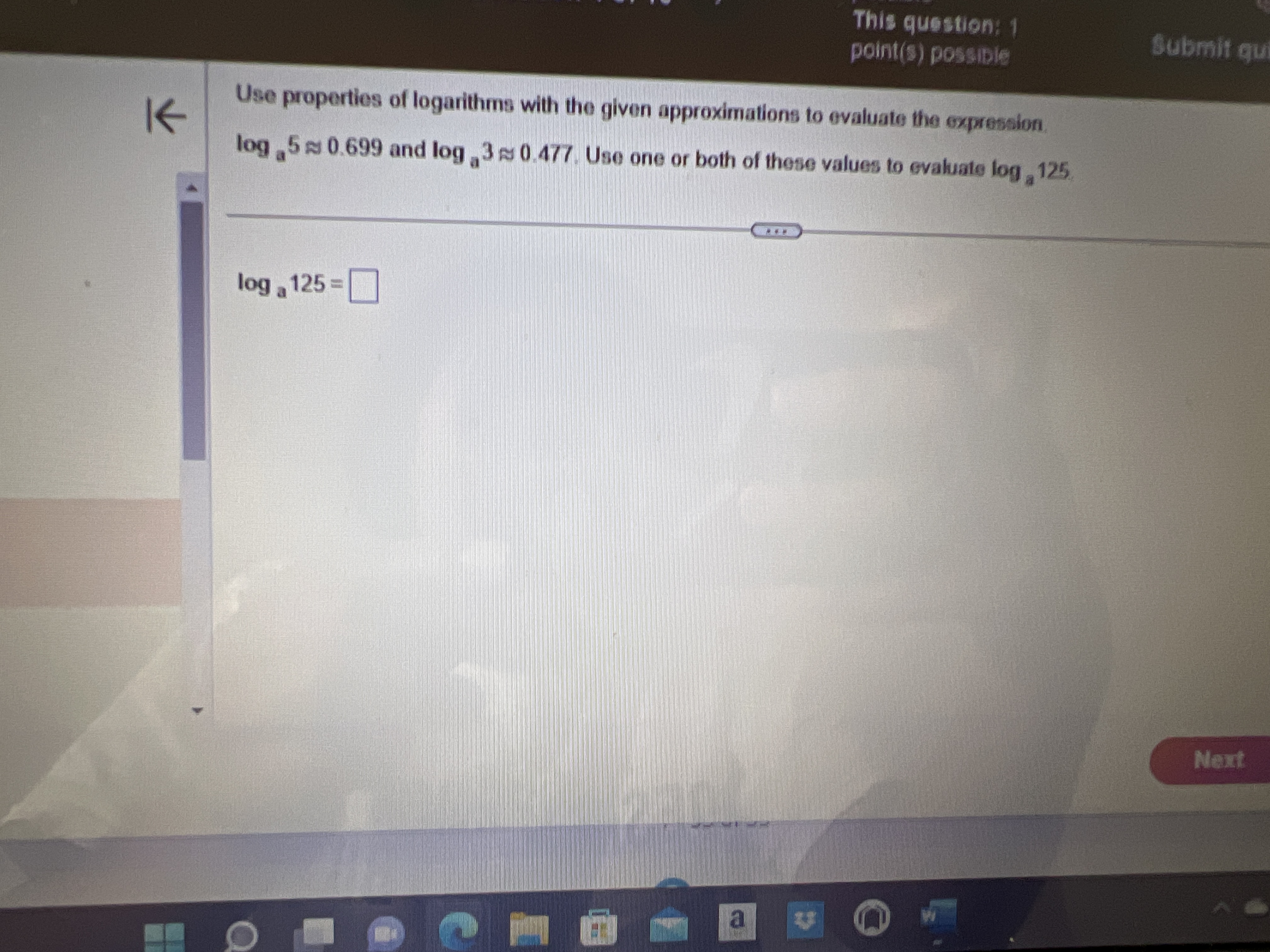 point(s) possible Submit quiz K Suppose the