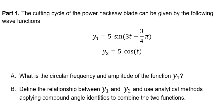 Part 1. The cutting cycle of the power hacksaw