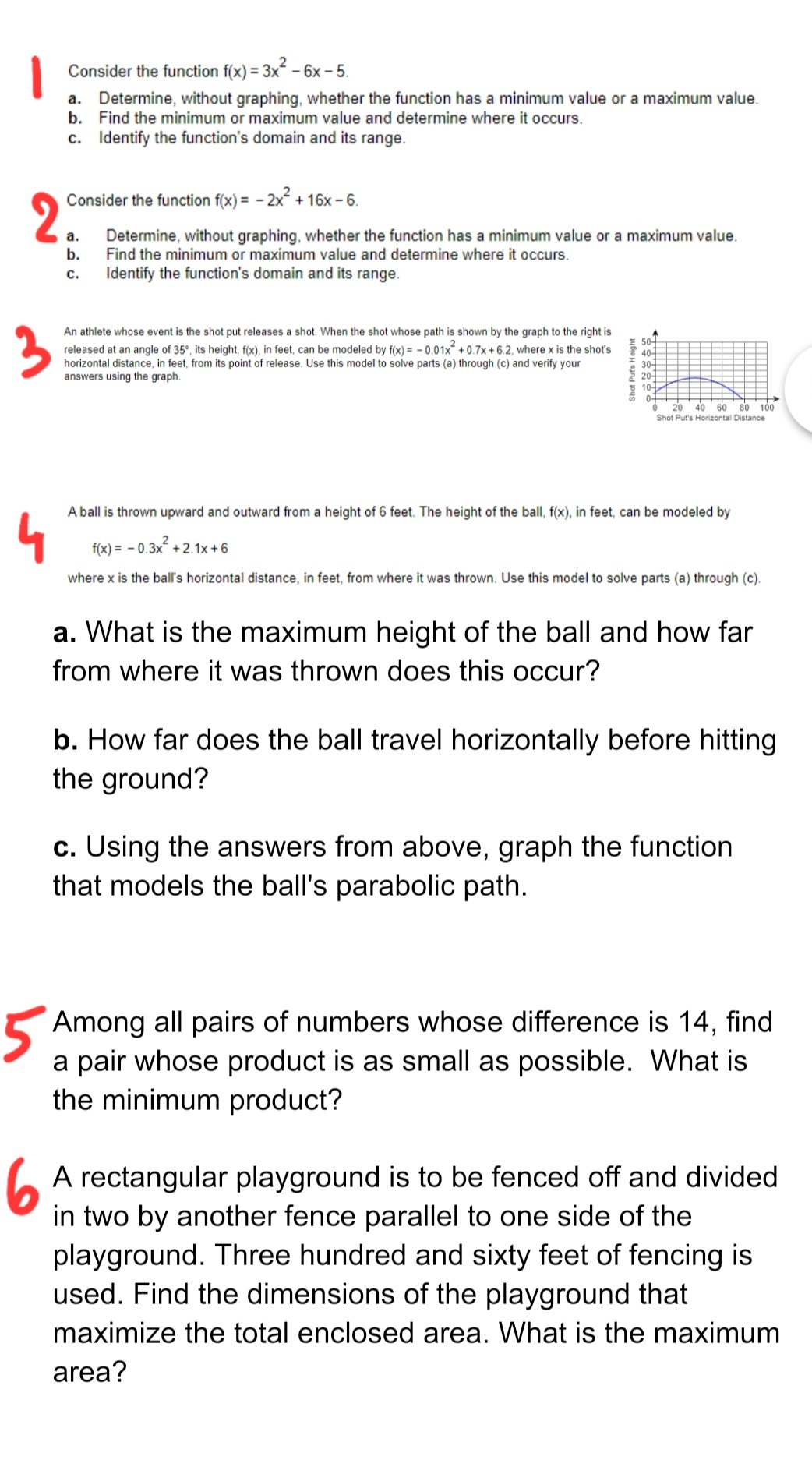 College Algebra Consider the function f(x) = 3x -