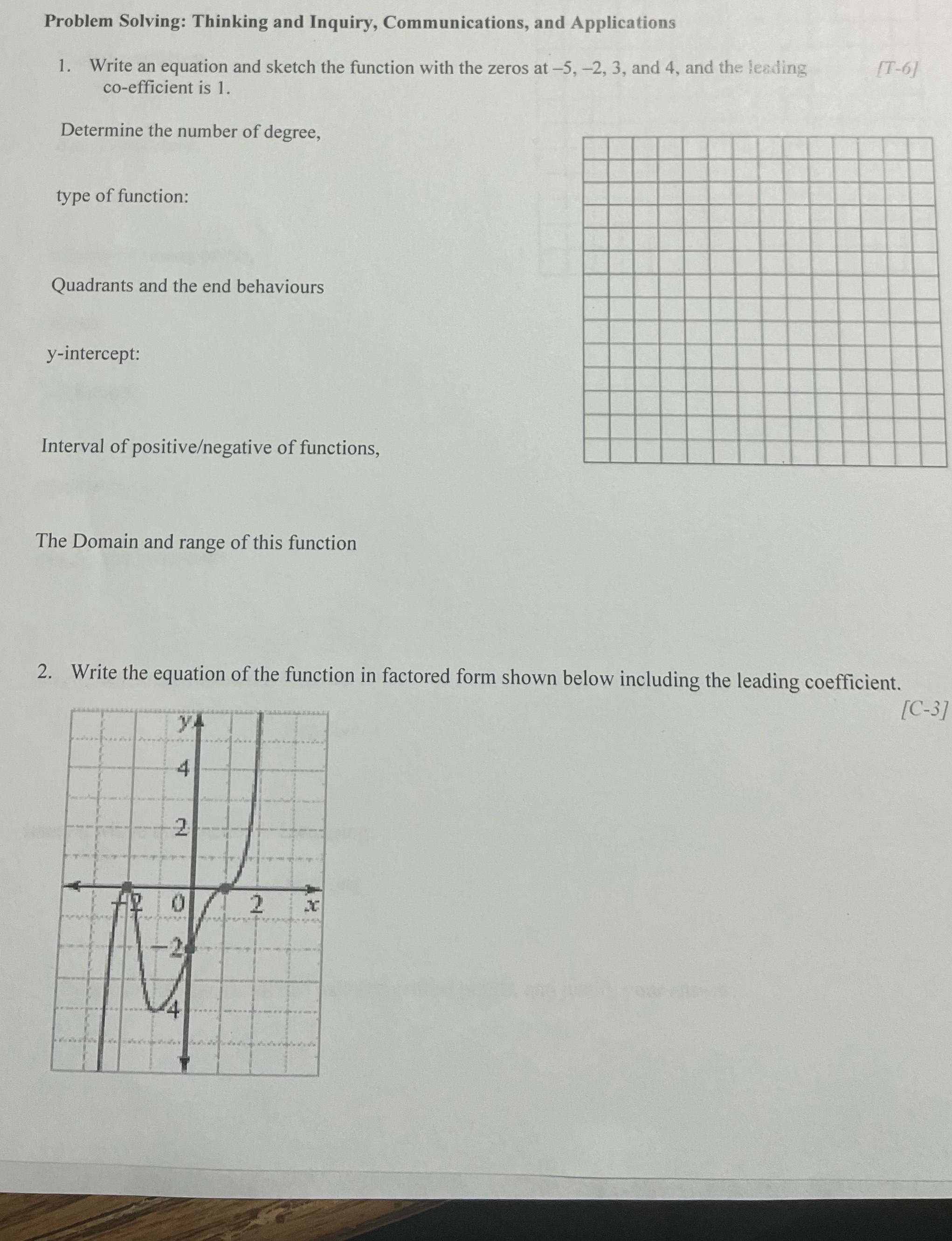 1 and 2 pls Problem Solving: Thinking and