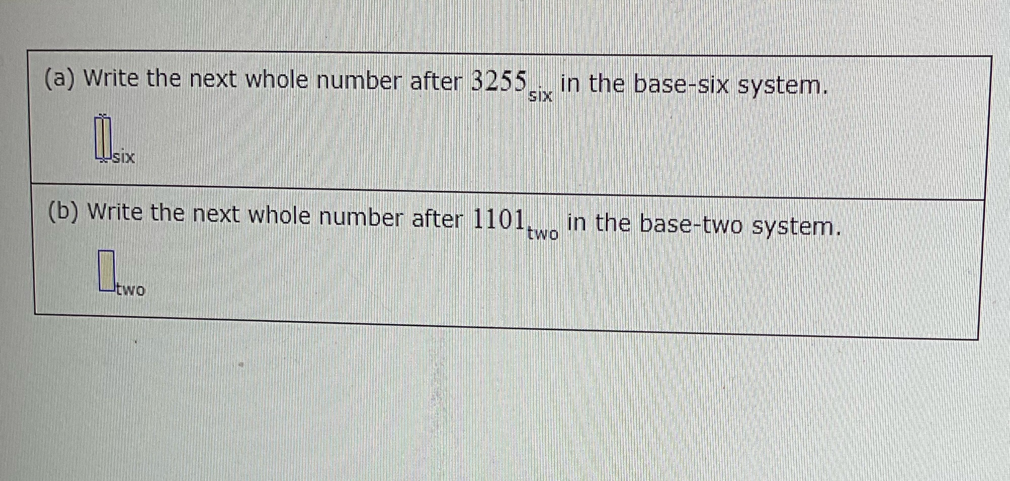 (a) Write the next whole number after 3255.., in