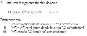2) Analicen la siguiente funcion de costo. IC(v)