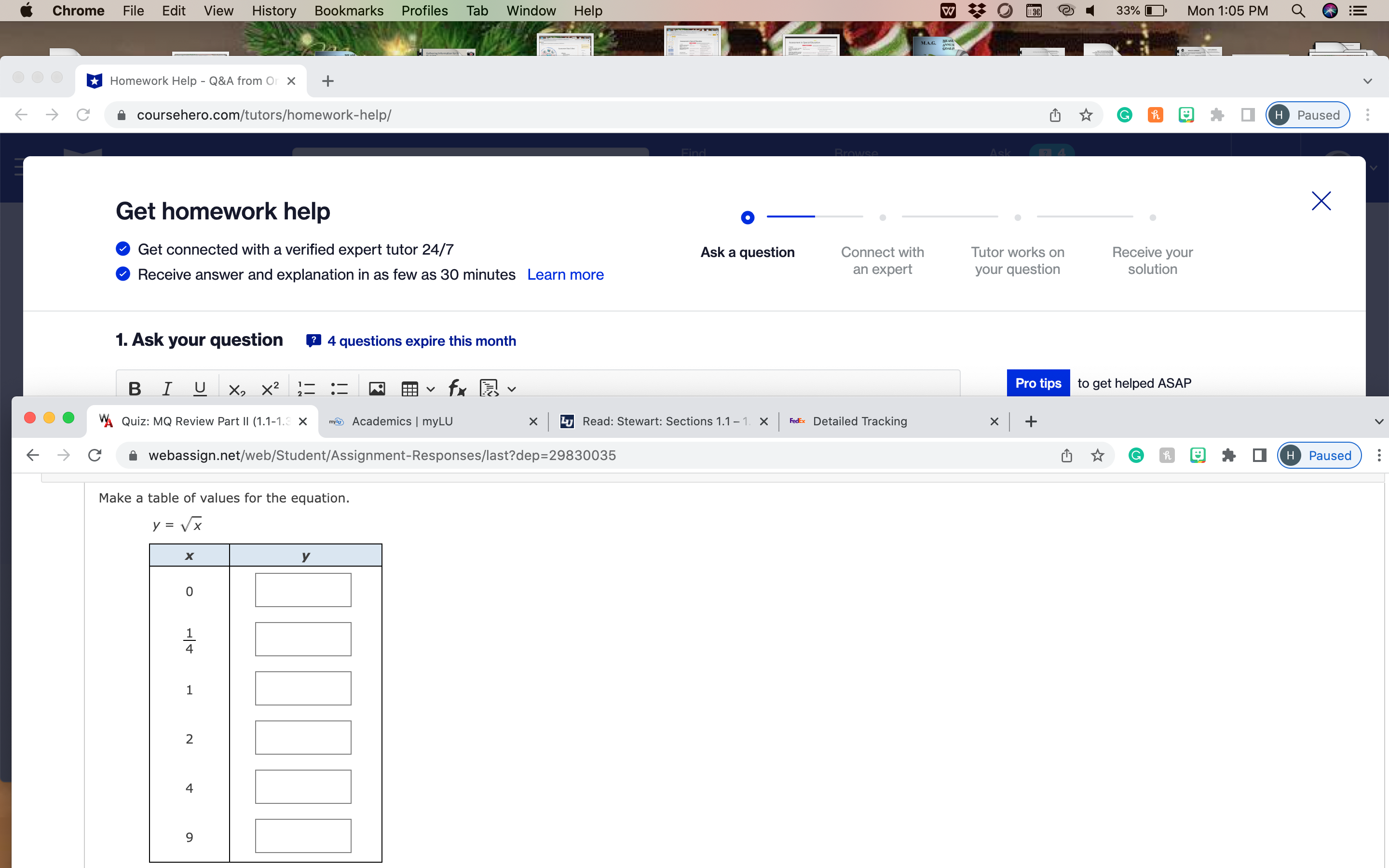 Chrome File Edit View History Bookmarks Profiles