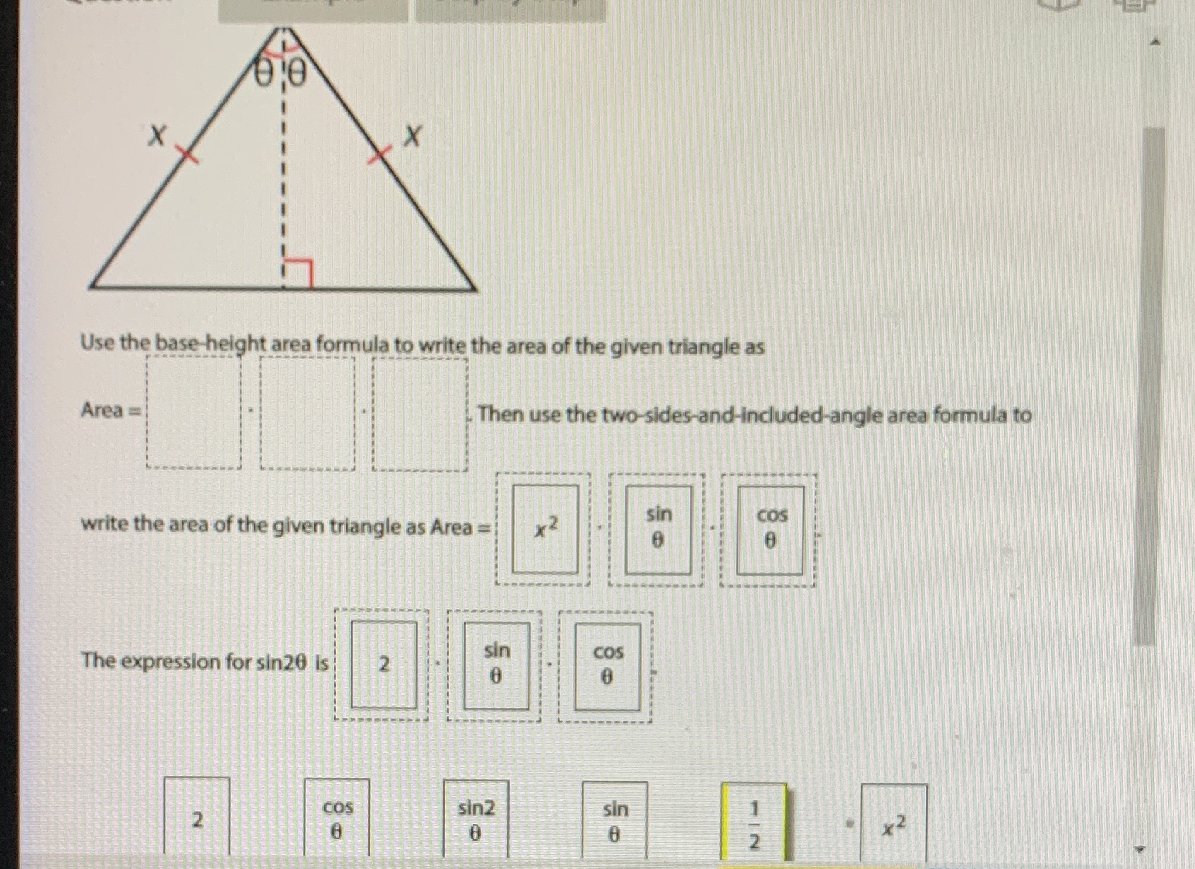 Drag and drop each choice into the correct box to