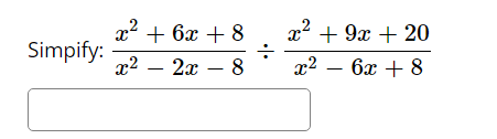 1) Simplify the expression 1 + 2 c -2 1 - 2 c - 2