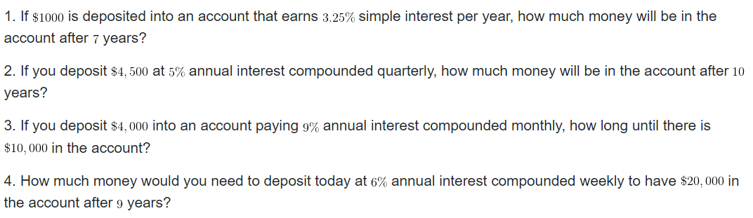 1. Determine the sum of the rst 10 terms of the