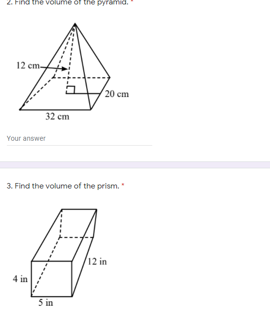 this is what i need help with 2. Find the volume