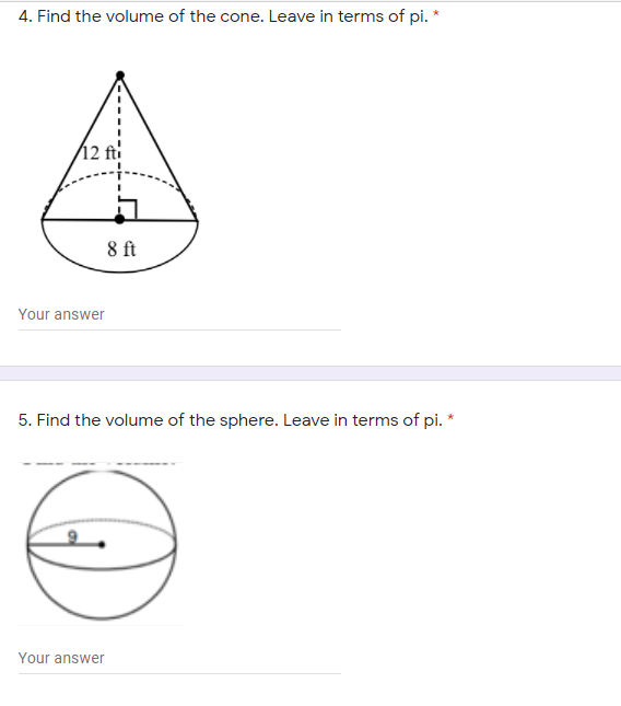 this is what i need help with 2. Find the volume