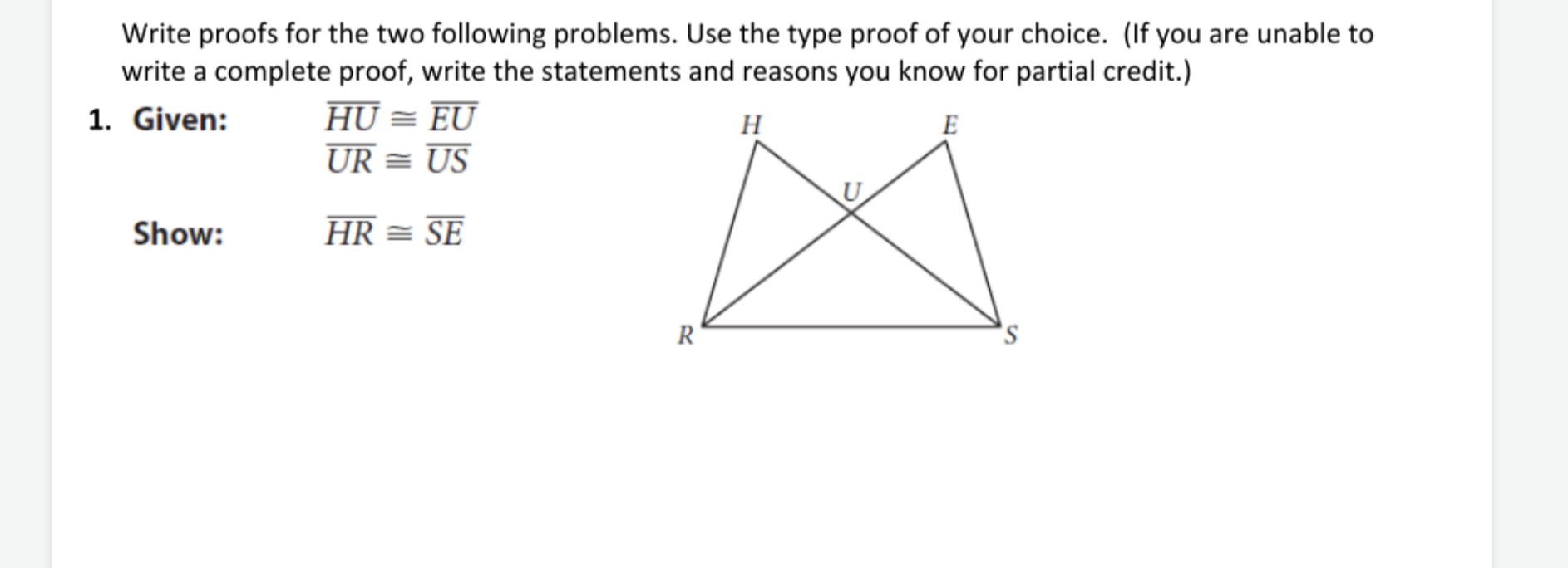 Part A: In Problems 1-9 use the given information