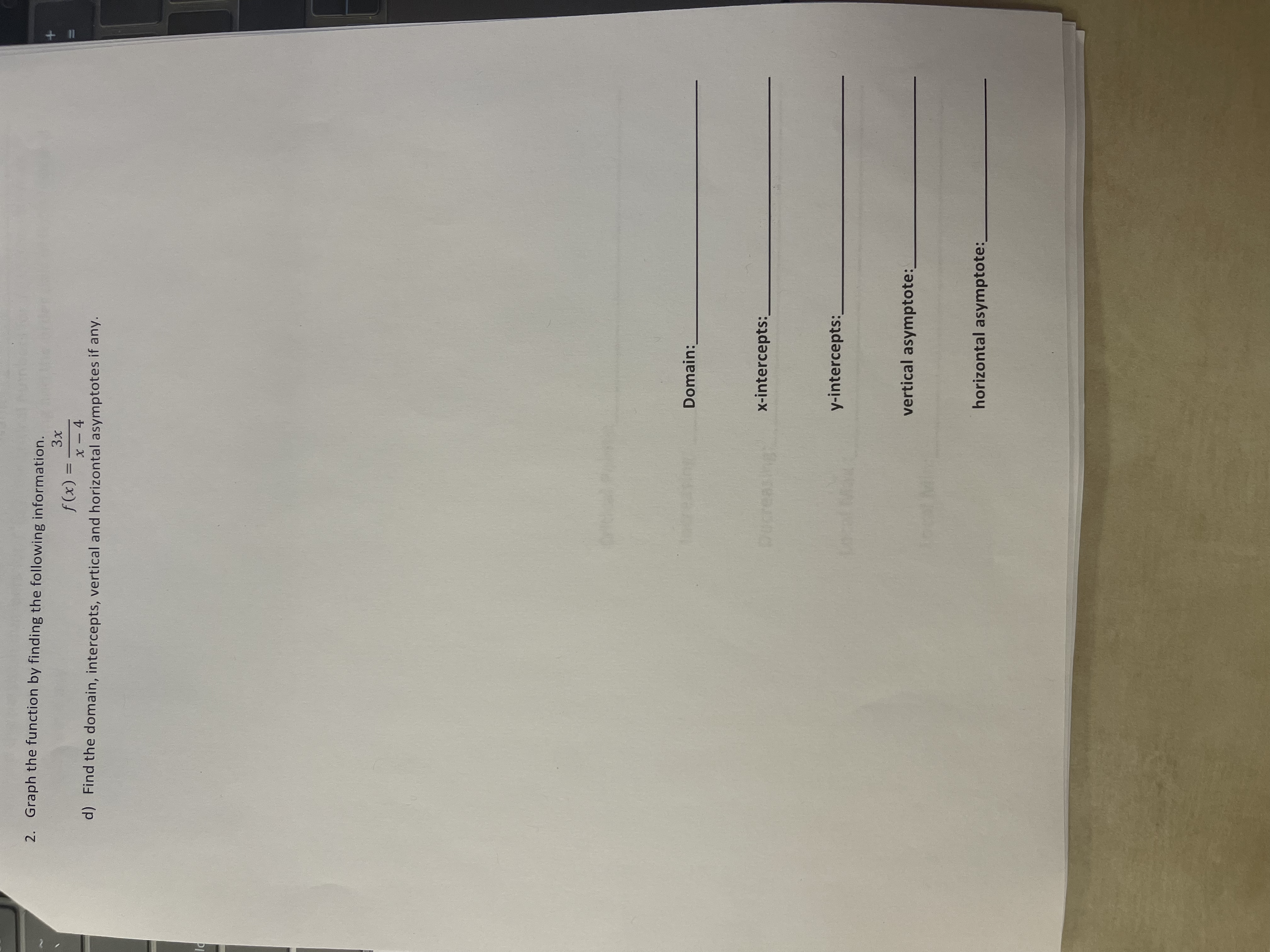 f) Find the partition numbers for f"(x),