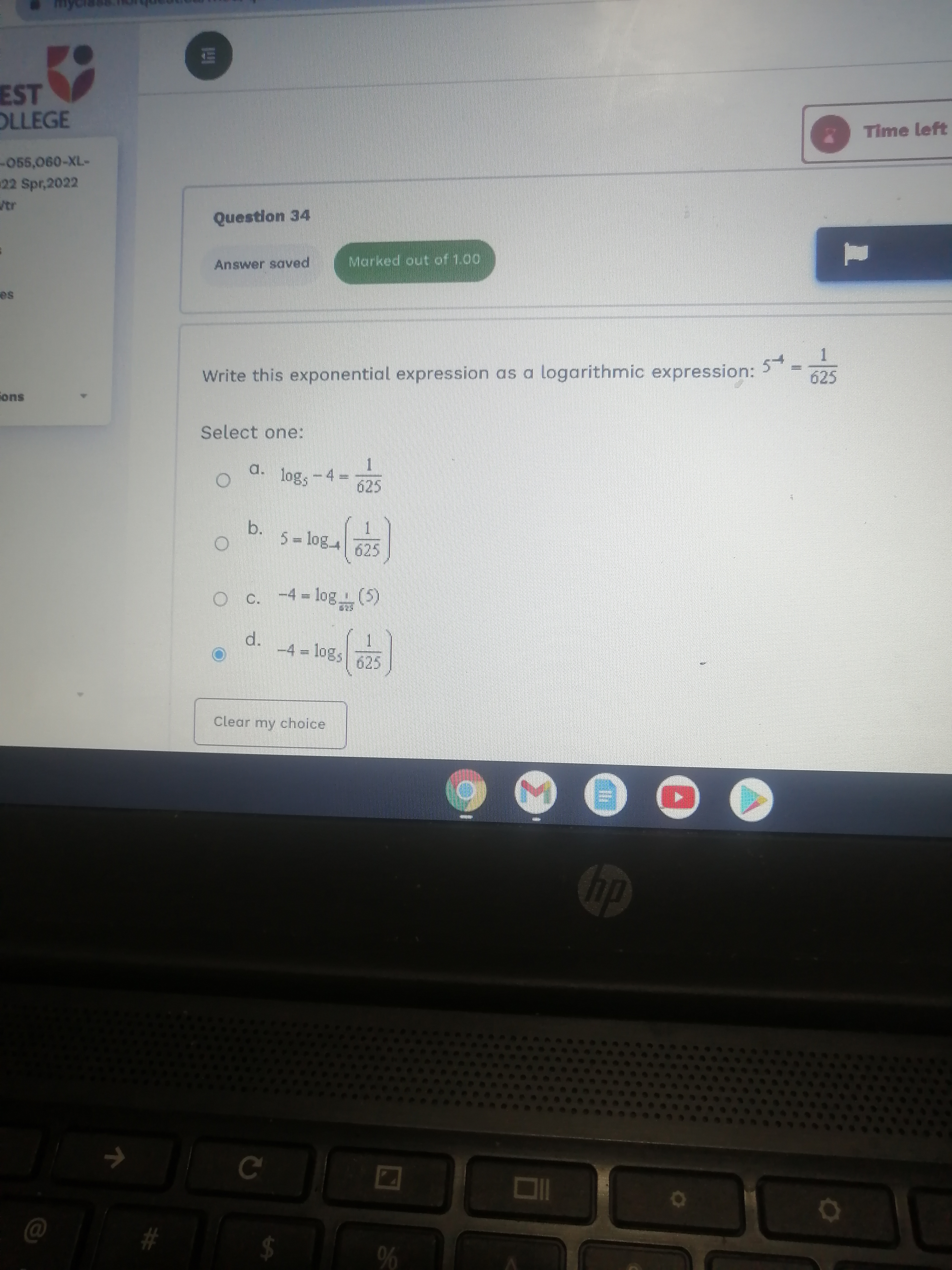 Name: 4. (4 points) Simplify. State any