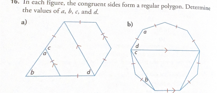 7. Each interior angle of a regular convex