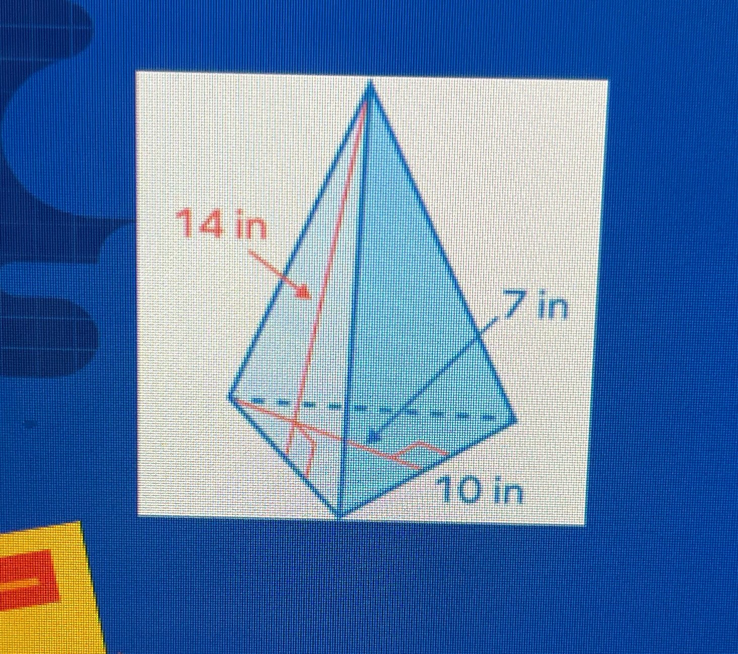 Surface area of a triangular pyramid \f