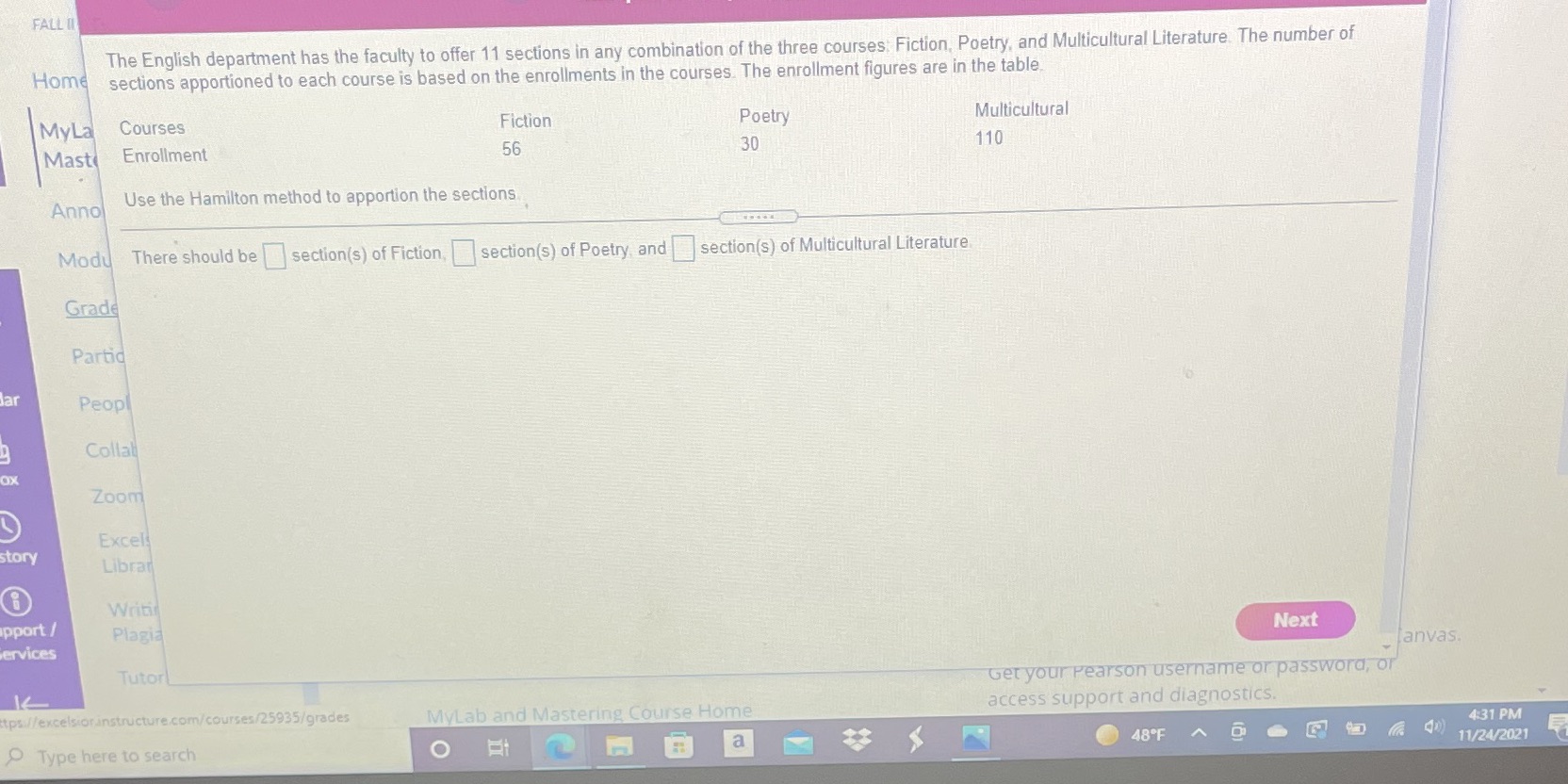 FALL II The English department has the faculty to
