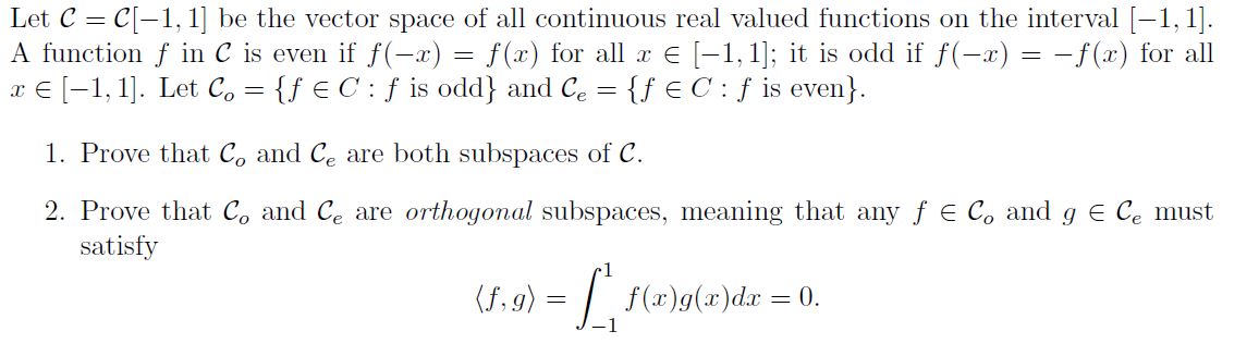 Linear algebra question. Please show all work.