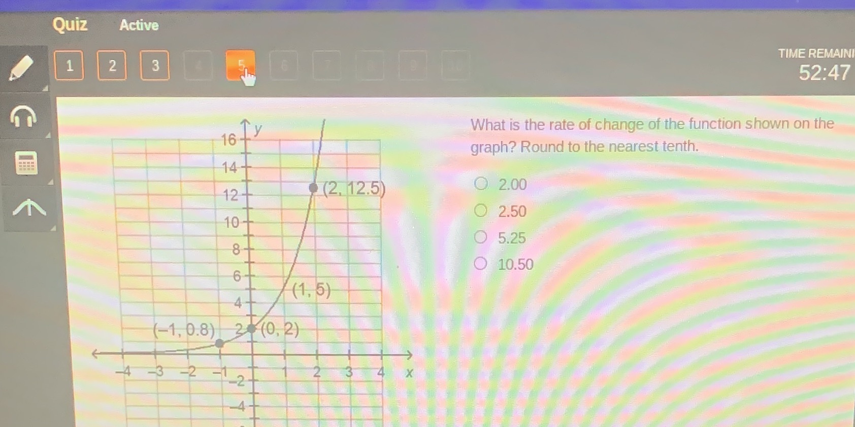 Quiz Active 1 2 3 TIME REMAINI 52:47 16 Ly What