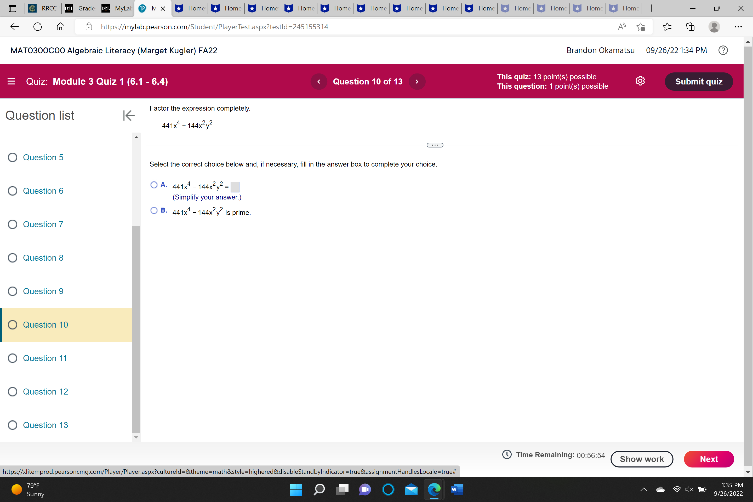 @ RRCC D2L Grade D2L MyLat @ N X Home * Home Home