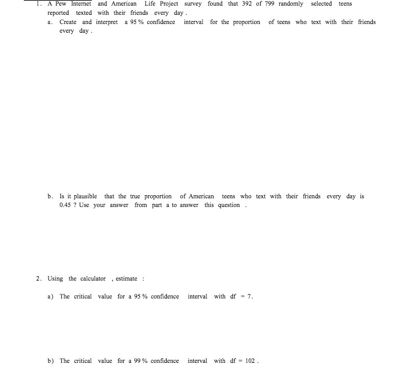 1. A Pew Internet and American Life Project