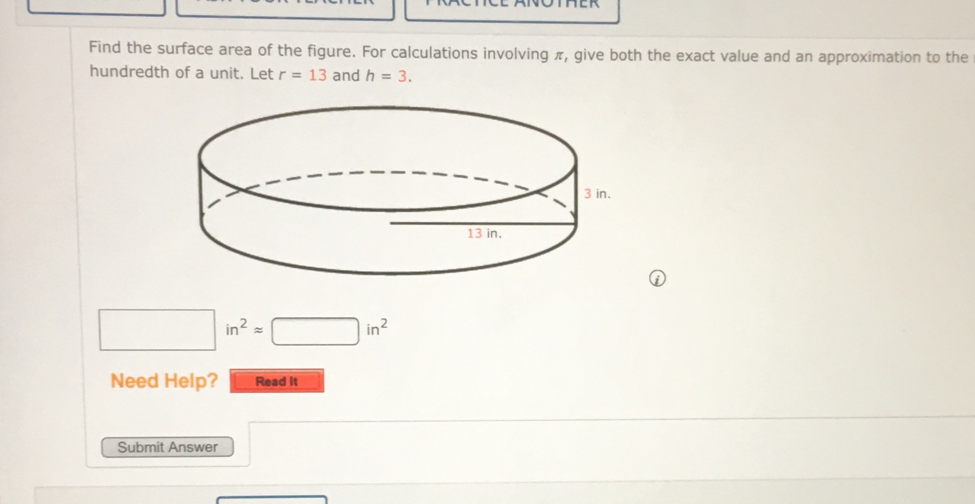 ICK Find the surface area of the figure. For