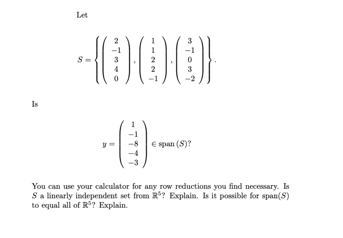 Matrices: Please show all your works Let 2 1 3 l