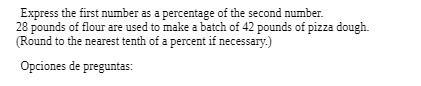 Express the first number as a percentage of the