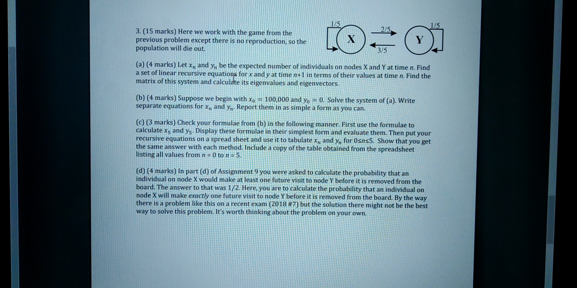 linear algebra 175 3. (15 marks) Here we work